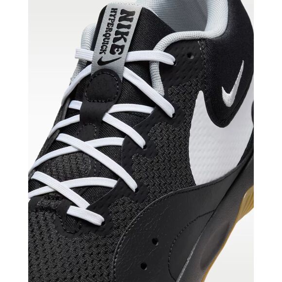 Nike Hyperquick Volleyball Shoes Black/Flat Silver/White Sz M 10 W 11.5 main image 4